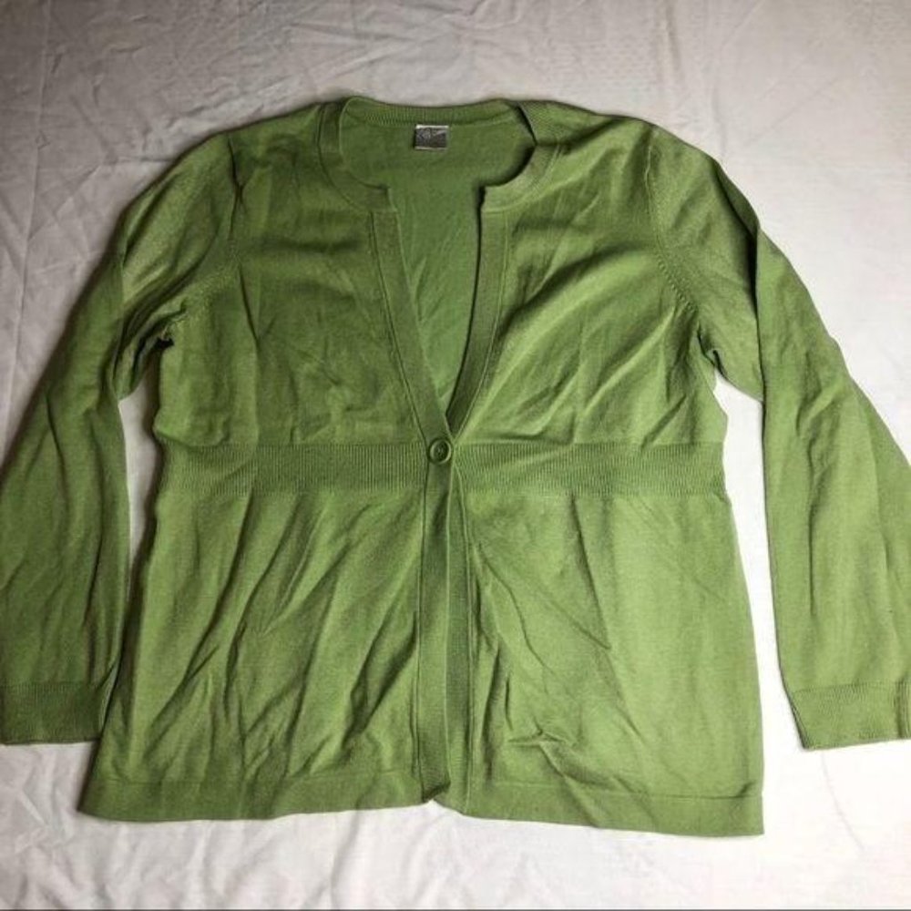 ⭐️ 5/$25 Green Cardigan Button Sweater - Picture 4 of 6